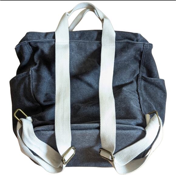 Birdling Washed Gray Backpacker Canvas Diaper Bag Carry All Backpack main image 5